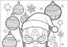 Marvel Christmas Coloring Page