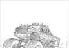 Max D Monster Truck Coloring Page