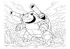 Mega Blastoise Coloring Page to Print Out and Color