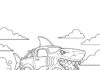 Megalodon Monster Truck Coloring Page