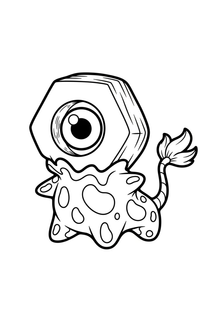 Meltan Coloring Page to Print Out and Color
