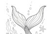 Mermaid Tail Ornament Coloring Page