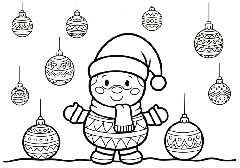 Merry Christmas Coloring Page for Adults Merry Christmas Coloring Page for Adults