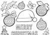 Merry Christmas Image Coloring Page