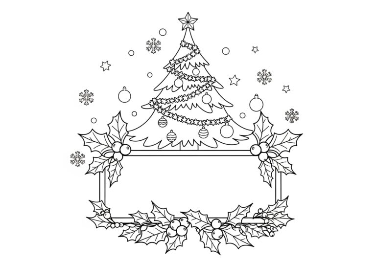 Merry Christmas Sign Coloring Page Merry Christmas Sign Coloring Page