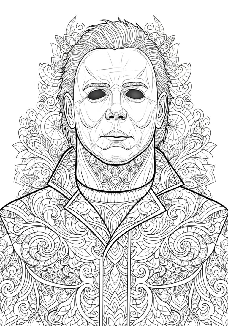 Michael Myers for Classroom Coloring Page