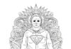 Michael Myers Superhero Cape Parody Coloring Page