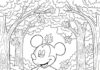 Mickey Fall Coloring Page