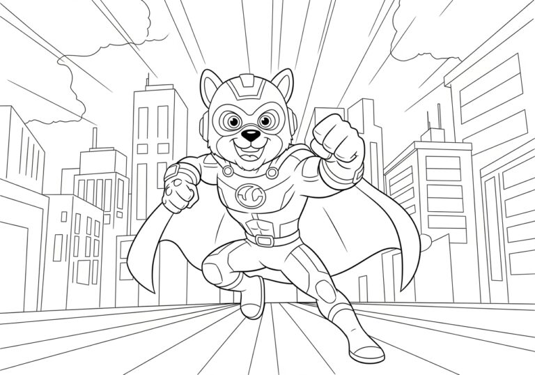 Mighty Coloring Page