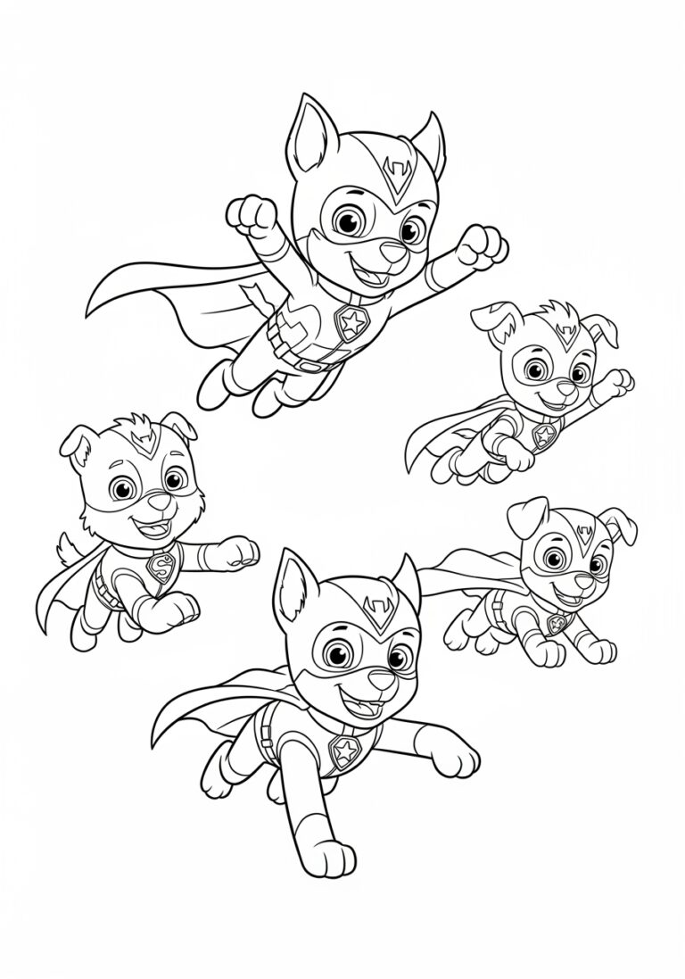 Mighty Pup Coloring Page Mighty Pup Coloring Page