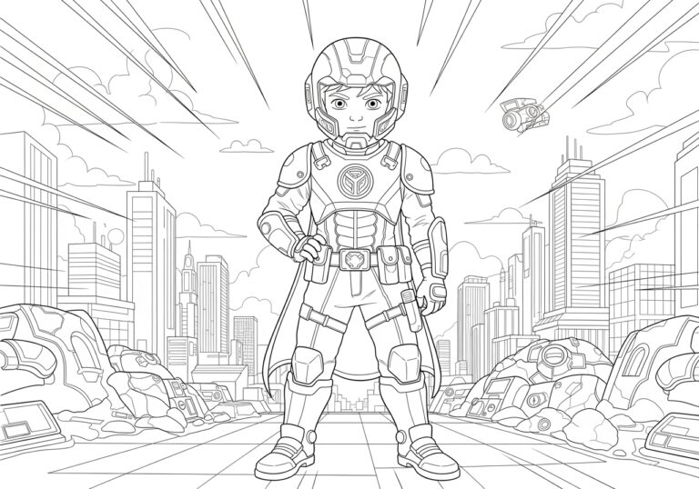 Mighty Ryder Coloring Page to Print and Color Mighty Ryder Coloring Page to Print and Color
