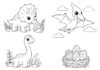 Mini Dinosaur Coloring Book to Print Out and Color