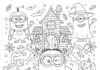 Minion Halloween Coloring Page Printable