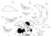 Minnie Mouse Halloween Coloring Page