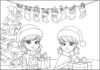 Miraculous Ladybug Christmas Coloring Page