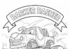 Monster Mutt Monster Truck Coloring Page