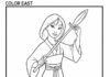Mulan Coloring Page