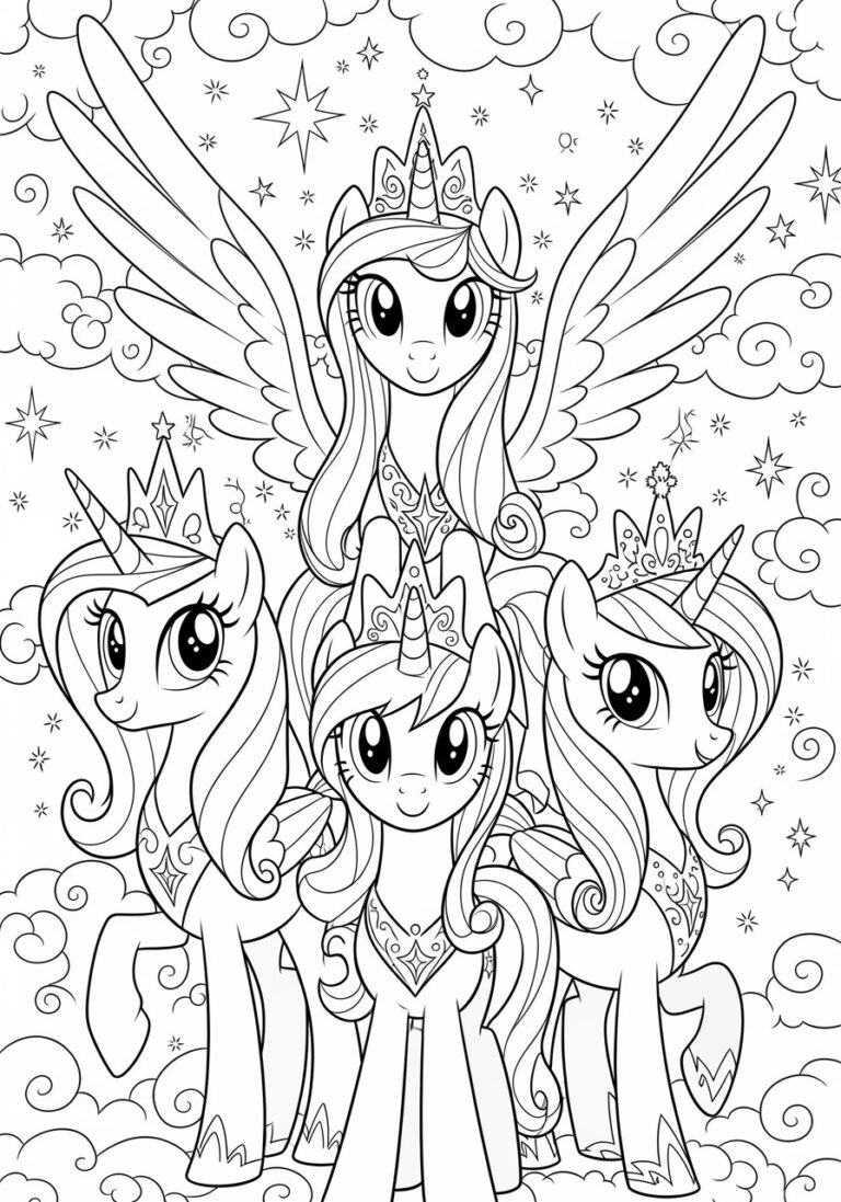 My Little Pony Coloring Page Princess My Little Pony Coloring Page Princess