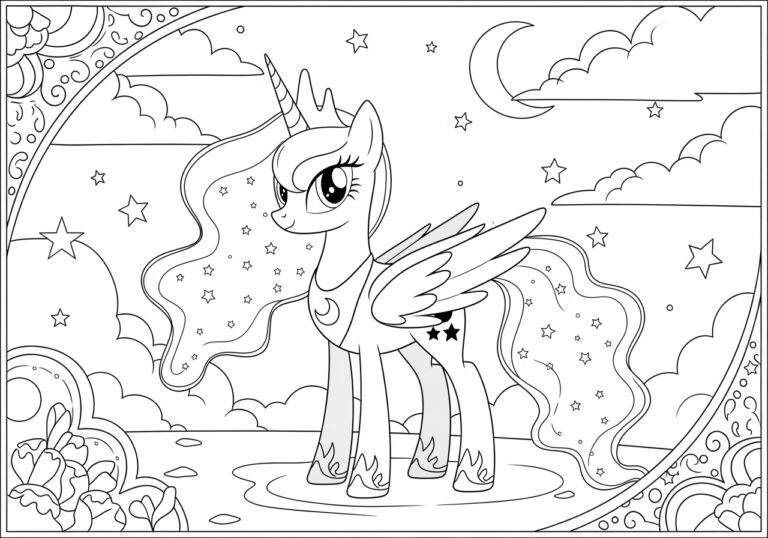 My Little Pony Coloring Page Princess Luna My Little Pony Coloring Page Princess Luna