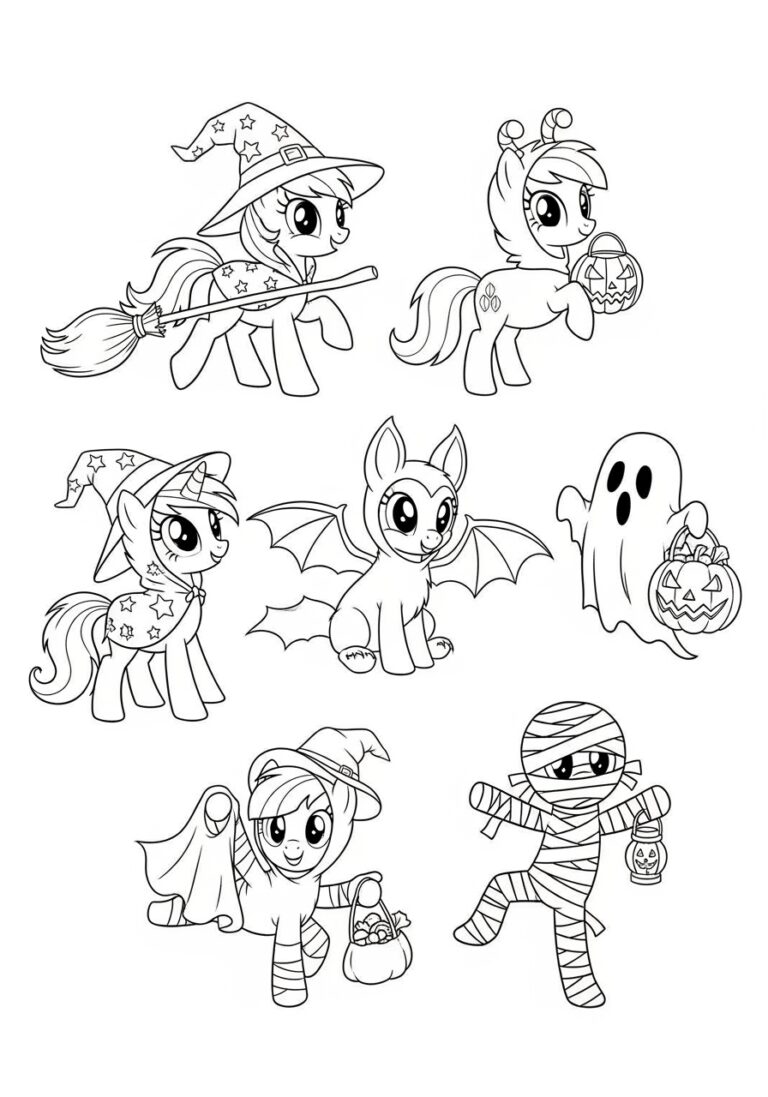 My Little Pony Halloween Coloring Page