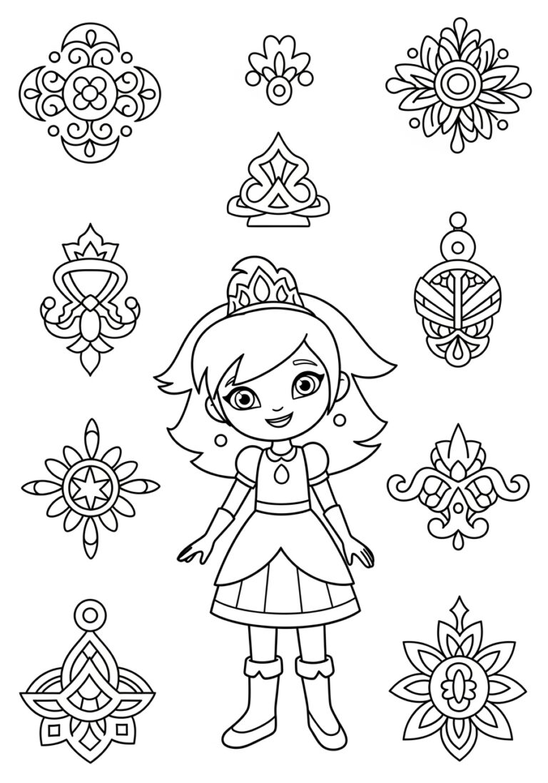 Nella Princess Knight Coloring Page