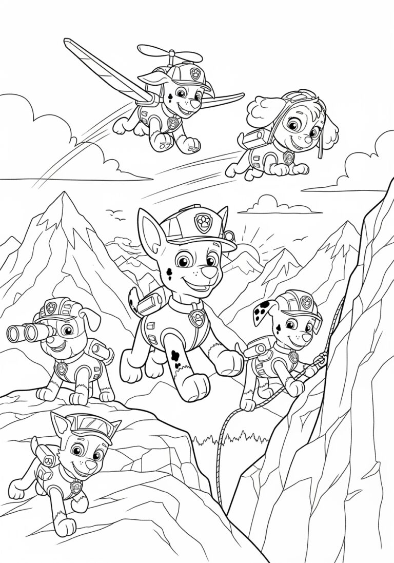 Nickelodeon Paw Patrol Coloring Page Nickelodeon Paw Patrol Coloring Page