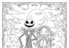Nightmare Before Christmas Halloween Coloring Page