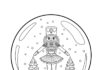 Nutcracker Ballet Snow Globe Coloring Page