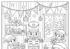 Nutcracker in Toy Workshop Coloring Page