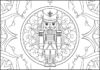 Nutcracker Mandala Coloring Page