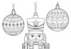 Nutcracker Soldier Ornament Coloring Page