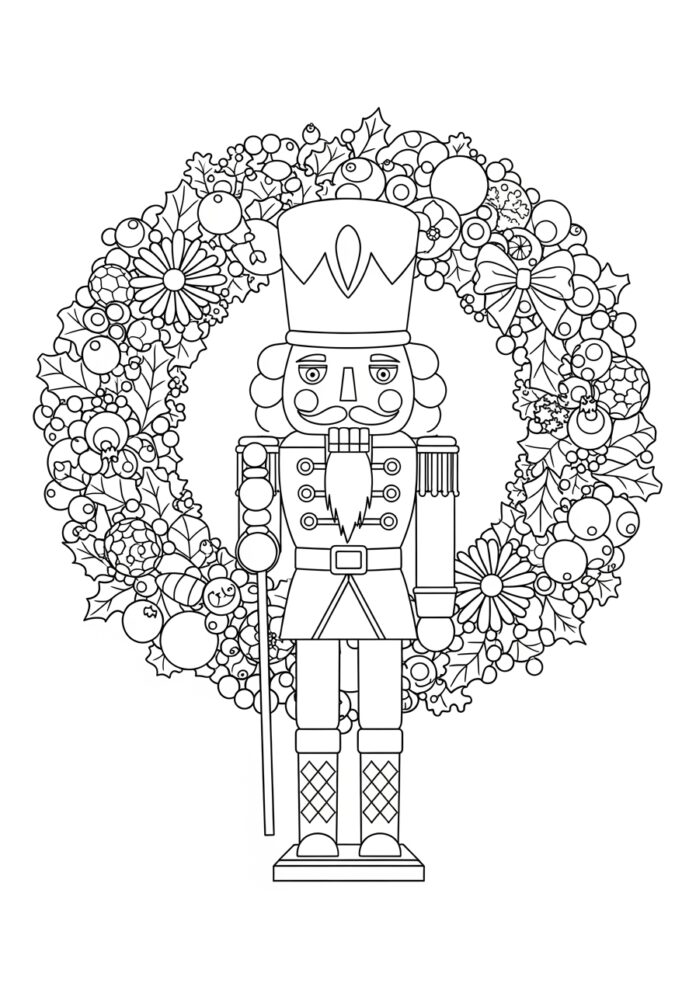 EPIGEIST Casse-noisette à Peindre DIY - Marionnette Soldat De Noël En Bois Avec Pigments Et Perruque - Kit Créatif Enfant Décoration Fêtes