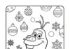 Olaf Christmas Coloring Page