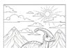Parasaurolophus Coloring Page to Print and Color