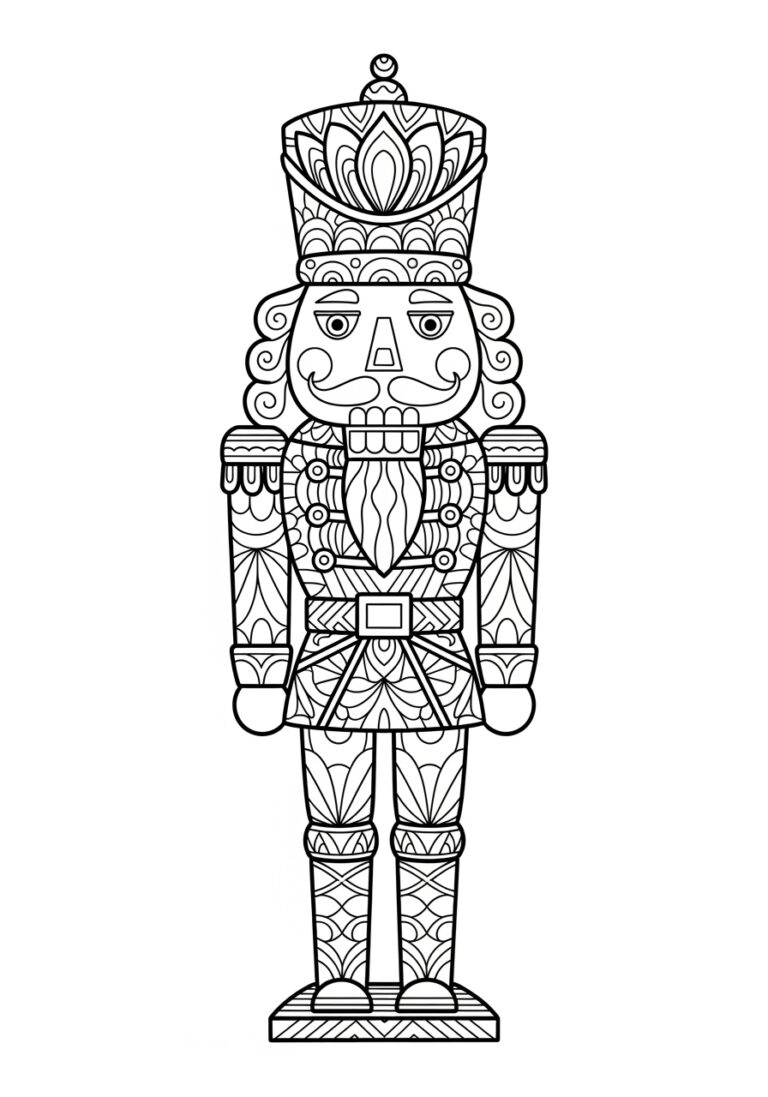 Pattern Practice Nutcracker Coloring Page