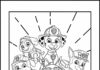 Paw Patrol A4 Colouring Page