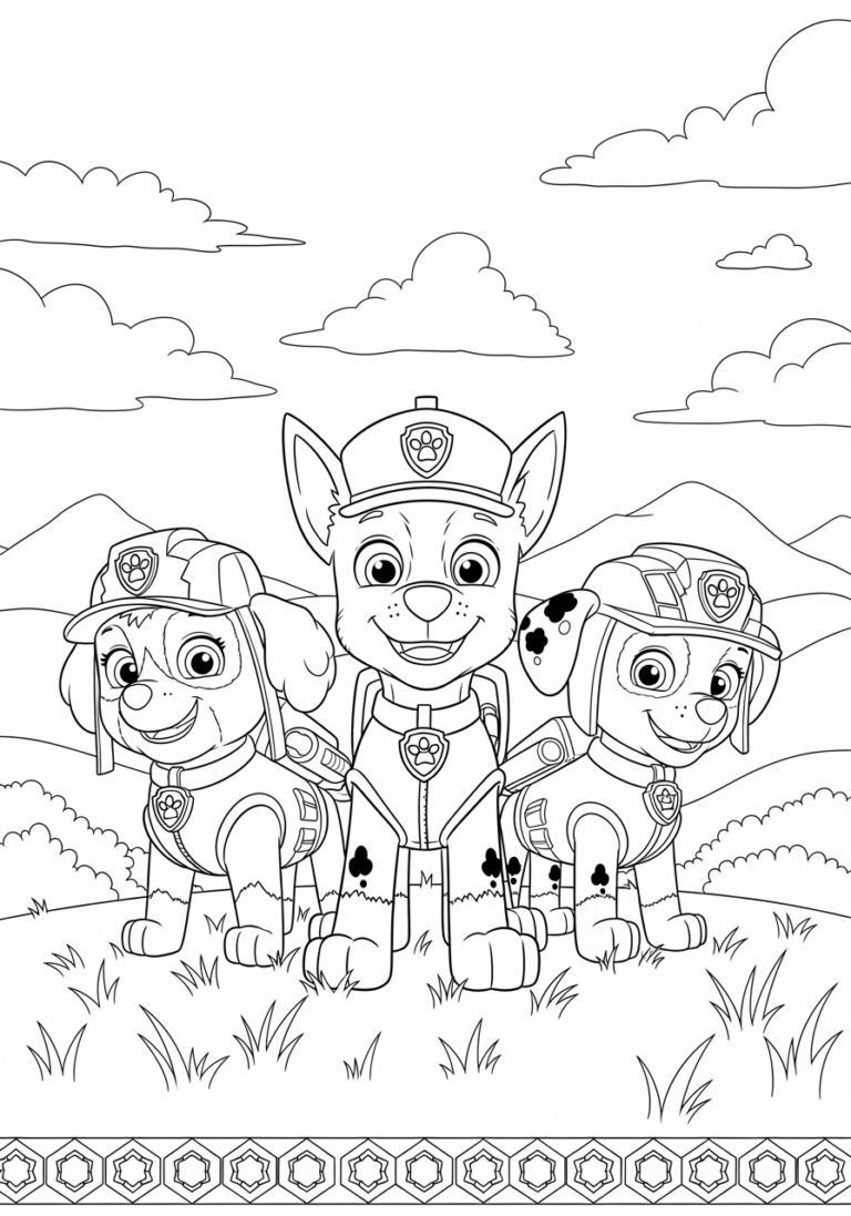 Paw Patrol Cartoon Coloring Page Paw Patrol Cartoon Coloring Page