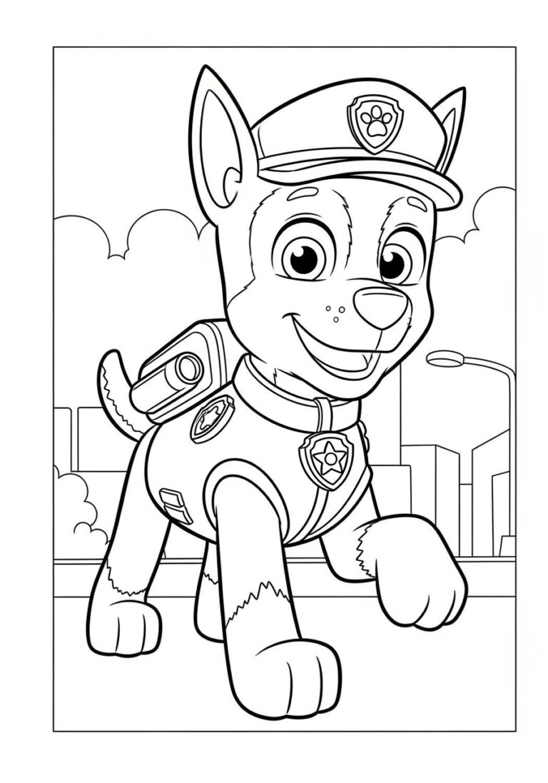 Paw Patrol Chase Printable Image