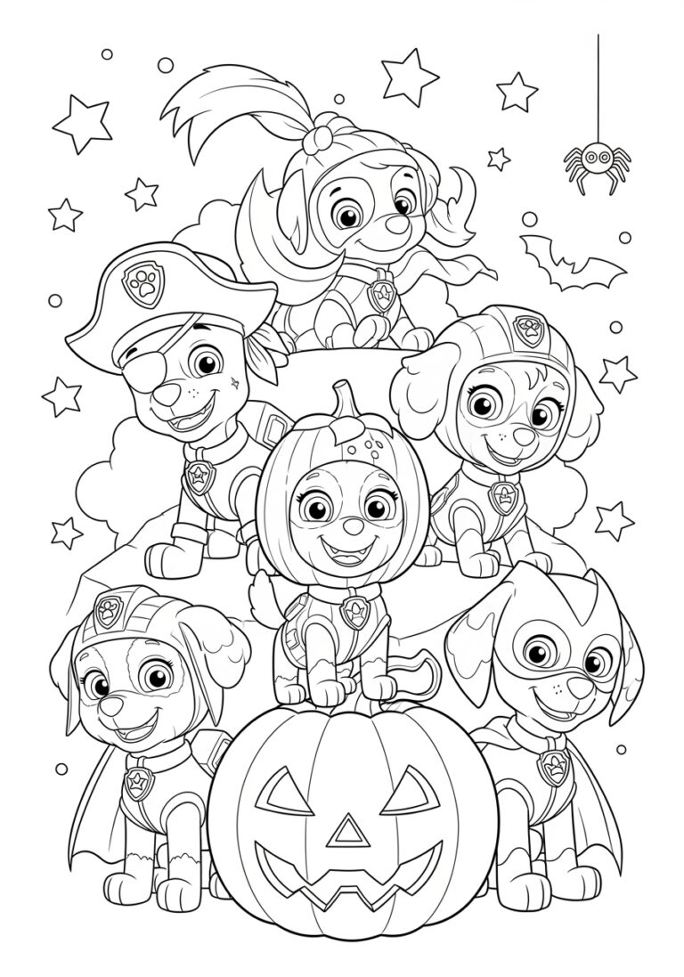 Paw Patrol Coloring Page Halloween Paw Patrol Coloring Page Halloween