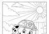 Paw Patrol Coloring Page Zuma