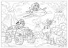 Paw Patrol Dino Coloring Page
