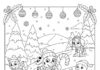 Paw Patrol Holiday Coloring Page