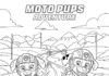 Paw Patrol Moto Pup Coloring Page