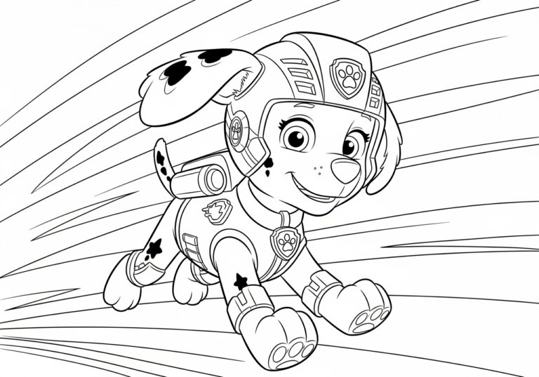 Paw Patrol Movie Coloring Page: Liberty Paw Patrol Movie Coloring Page: Liberty