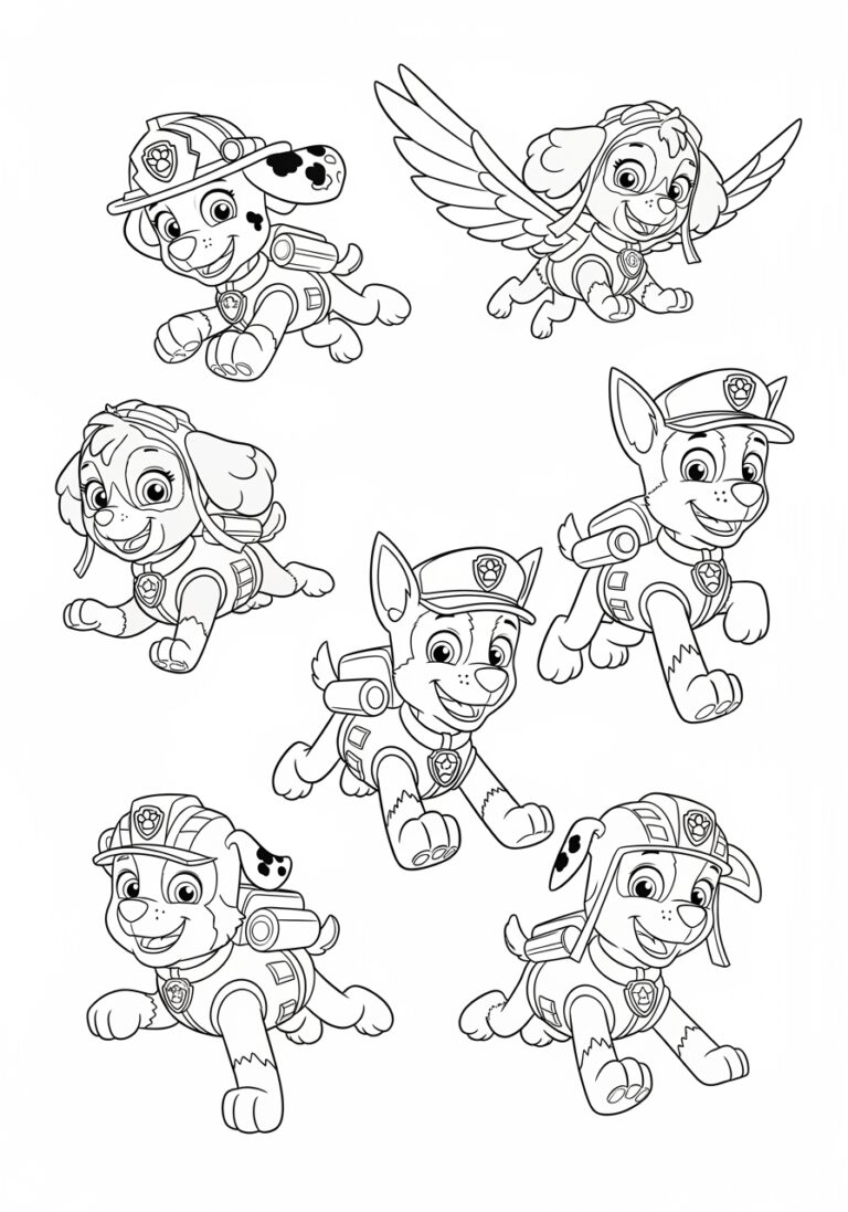 Paw Patrol Pup Coloring Page