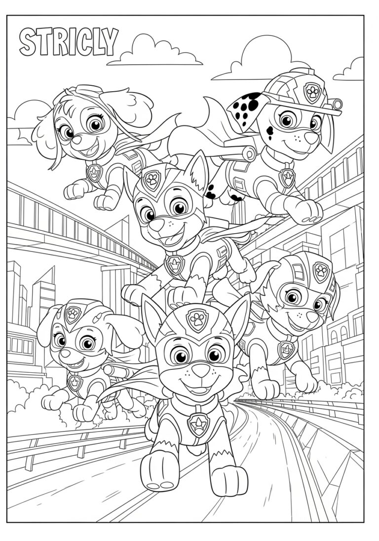 Paw Patrol Super Pup Coloring Page Paw Patrol Super Pup Coloring Page