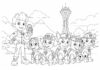 Paw Patrol Team Coloring Page