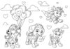 Paw Patrol Valentine’s Day Coloring Page