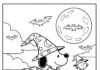 Peanuts Halloween Coloring Page to Print Out and Color