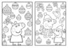 Peppa Christmas Coloring Page